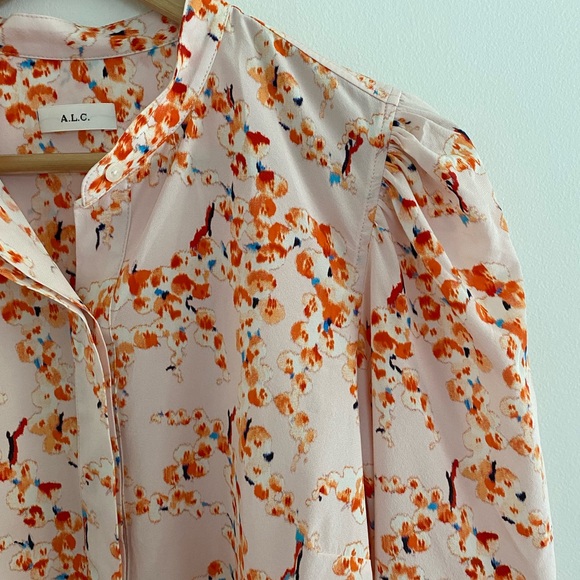 ALC Floral Top NWOT Size 2 (see measurements) - Picture 4 of 7